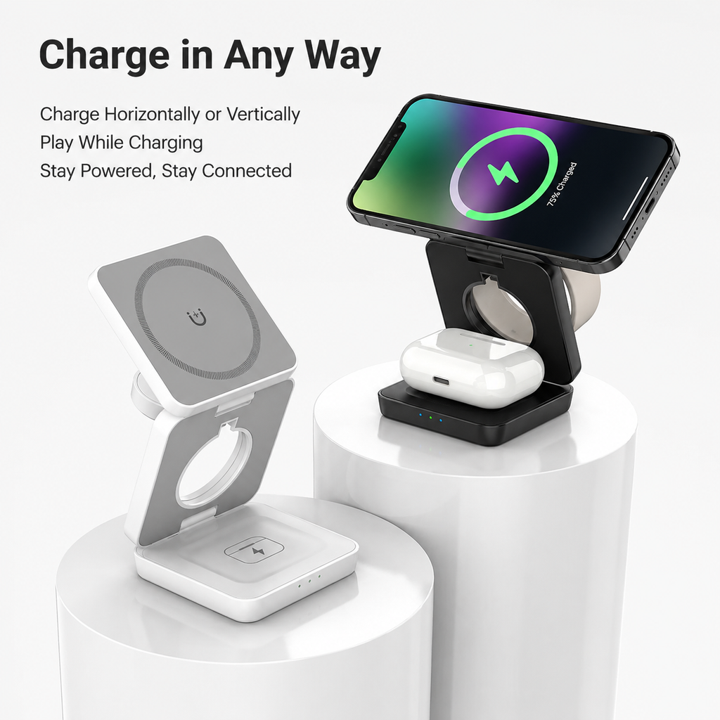3-in-1 Magnetic Wireless Charger